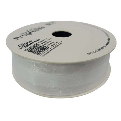 Fita de Voal  VCE 005  Progresso 22mm Cor -201-Branco