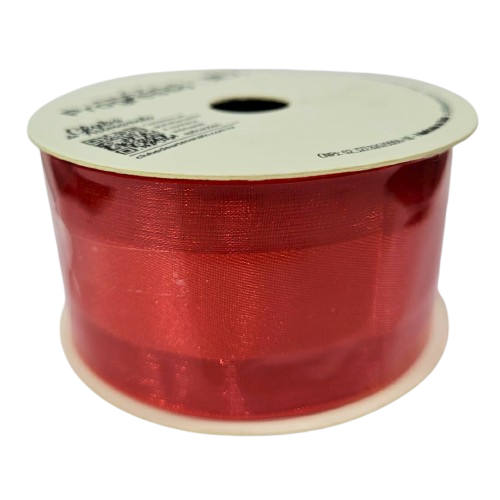 Fita de Voal  VCE 009  Progresso 38mm Cor -209 - Vermelho