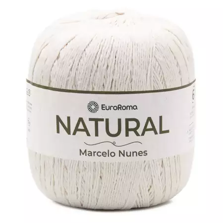 Barbante EuroRoma Natural Marcelo Nunes Cor - CRU N.6 8/12 700g