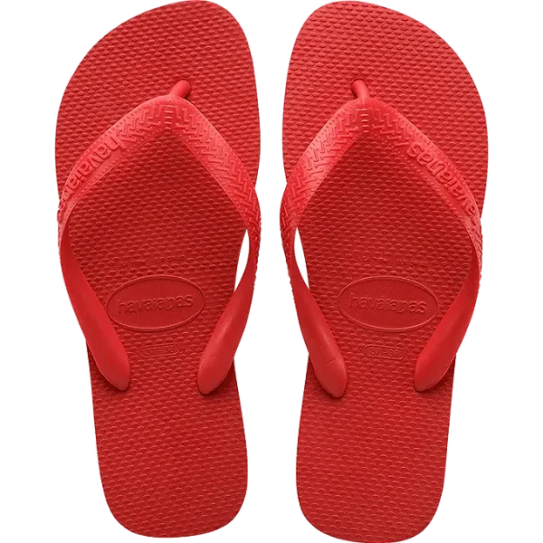 Chinelo Havaianas Top (37/38) - 1 Par- Vermelho Rubi