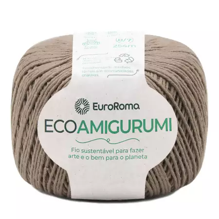 Fio Ecoamigurumi EuroRoma 254mts Cor -1110-Bege