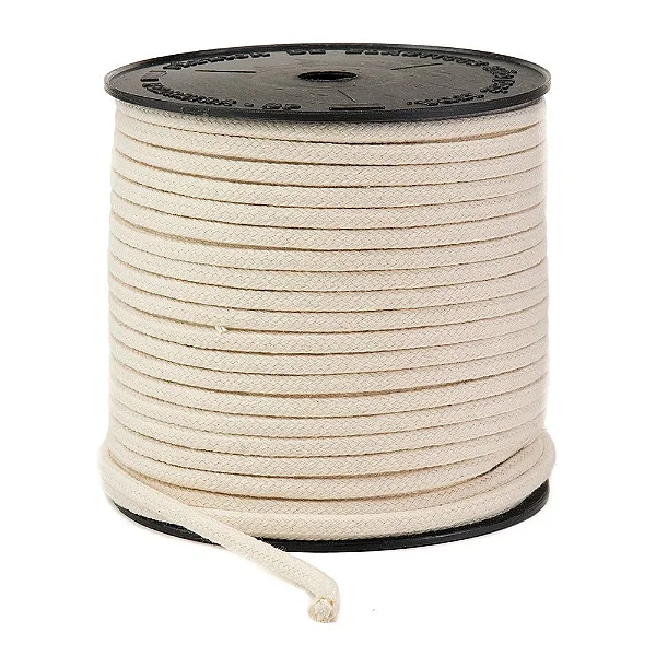 Cordão São José de Algodão 5mm Ref.3042 Cor Cru 50mts