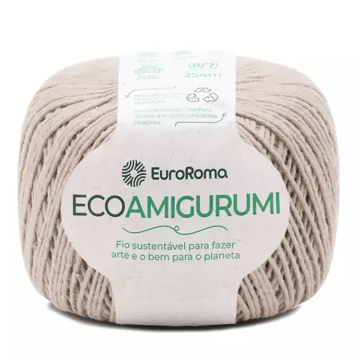 Fio Ecoamigurumi EuroRoma 254mts Cor -305-Nude
