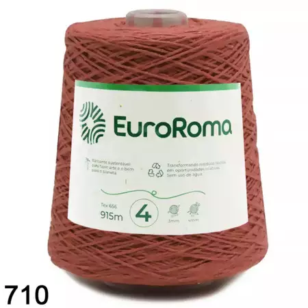 Barbante EuroRoma Cor-710-Telha n°4 - 600g