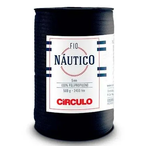 Fio Náutico 5mm Circulo 500g Cor-2856-Anil Profundo