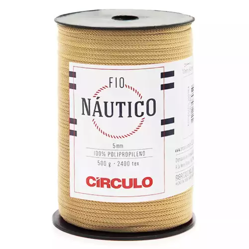 Fio Náutico 5mm Circulo 500g Cor-7684-Porcelana