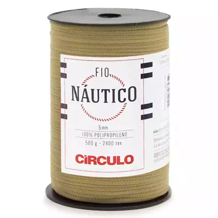 Fio Náutico 5mm Circulo 500g Cor-7625-Castanha