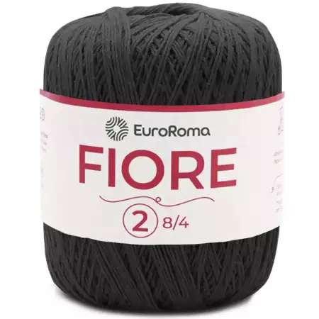 Linha Fiore EuroRoma 8/4 Cores 150g Cor -250-Preto
