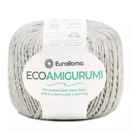 Fio Ecoamigurumi EuroRoma 254mts Cor -300-Caqui