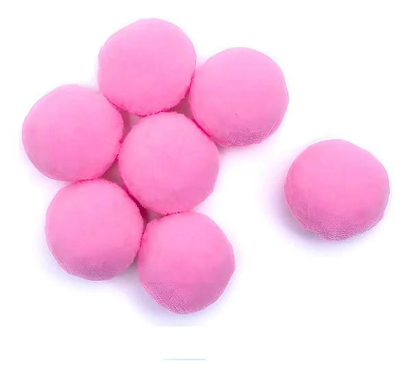 Pompom Solto 14mm-Cor-132-Rosa Claro Com 100 unidades