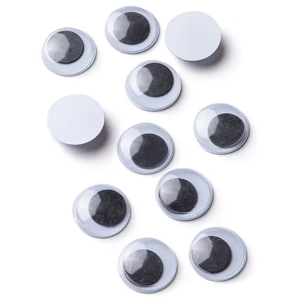 Olho Móvel 15mm Com 100unidades