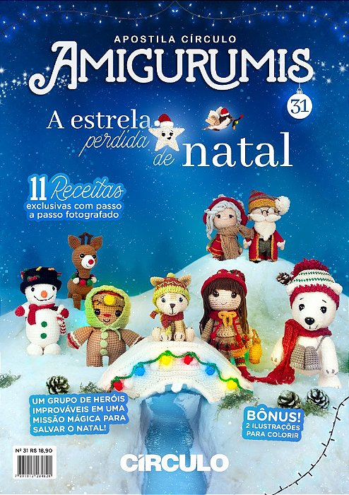 Apostila Amigurumi – n°31 A Estrela Perdida de Natal