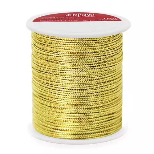Cordão Metálico Arte Punto CD003 1mm com 50mts 54- Dourado