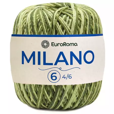 Barbante Milano - 200g EuroRoma Cor -808-Verde Oliva