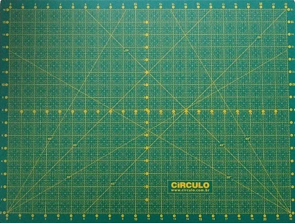 Base De Corte Circulo 60x45cm Verde