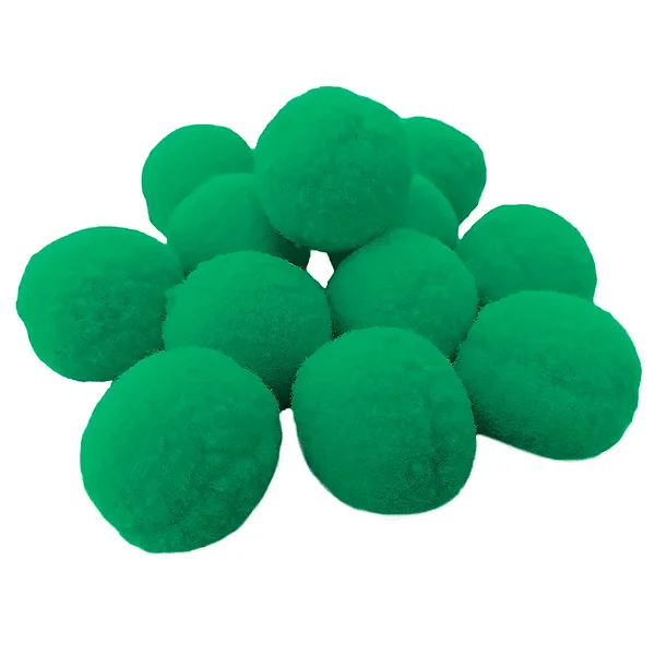 Pom-Pom S 40 mm - Pacote C/ 50 Unidades - Verde Bandeira- Nº: 540