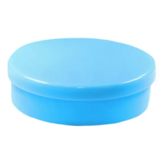 Latinha Plástica - Azul Bebê - 5x1,5cm - 10un