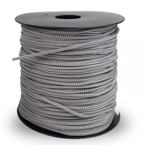 Fio Náutico 04mm - 100 Metros -Cor 300-Cinza Prata