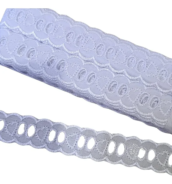 Bordado Passafita 2,0Cm Ref 106 Com 13,71mt Cor Branco