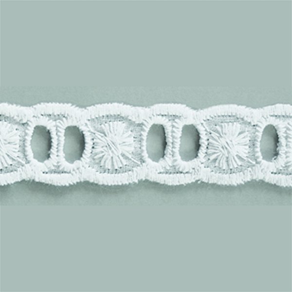 Passa Fita PA001 Branco 2cm Algodão Arte Punto 13,7Mt