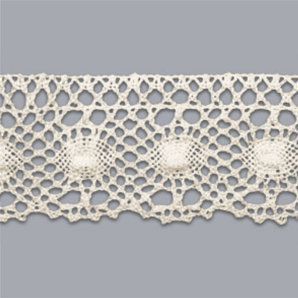 Renda Algodão Arte Punto RA009 4cm 084-Cru 10mts