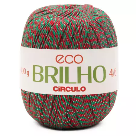 Barbante Eco Brilho Circulo 4/6 400g 9041- Cor-Noite Estrelada