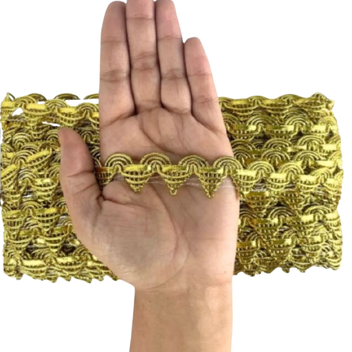 Galão Passamanaria Ref:Galao-100 Cor-Ouro 25mm Com 20mt