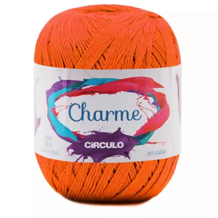 Linha Charme Circulo 396mts Cor- 4445-Tangerina