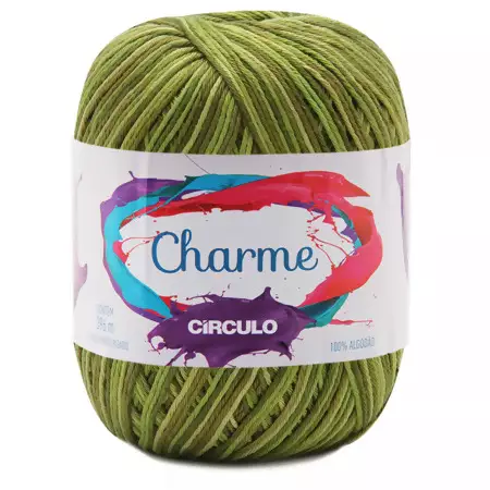 Linha Charme Circulo 396mts Cor- 9392- Trilha Mescla Verde