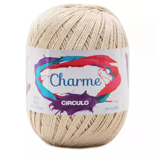 Linha Charme Circulo 396mts Cor-7684- Porcelana Bege