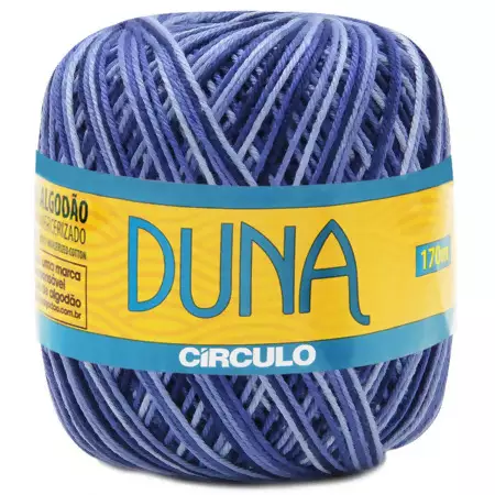 Fio Duna Circulo 100g Cor 9172- Amuleto Mescla Azul