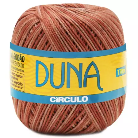 Fio Duna Circulo 100g Cor 9881- Mescla Cobre
