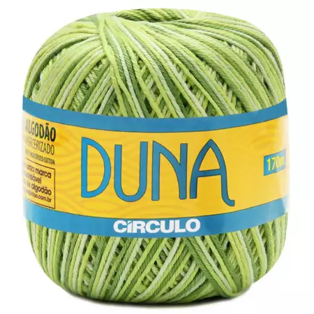 Fio Duna Circulo 100g Cor 9462- Oliva Mescla Verde Médio