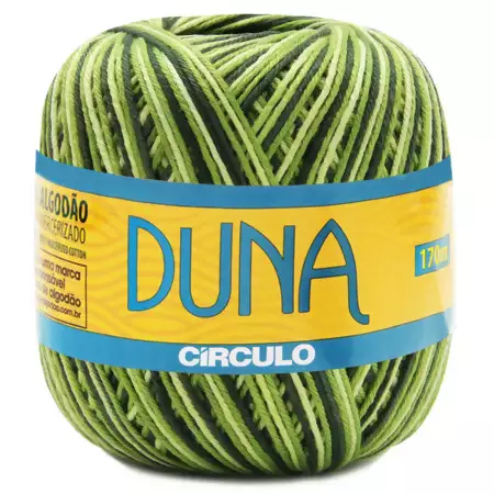Fio Duna Circulo 100g Cor 9536- Gramado Mescla Verde