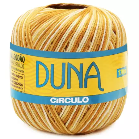 Fio Duna Circulo 100g Cor 9621- Cevada Mescla Amarelo
