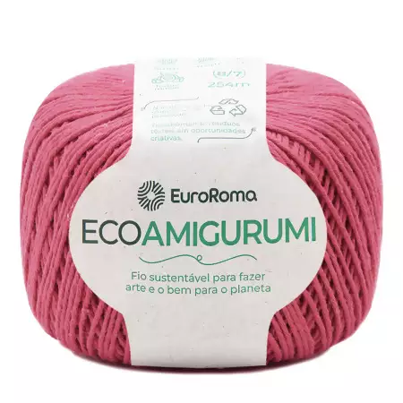Fio Ecoamigurumi EuroRoma 254mts Cor - 580- Malva