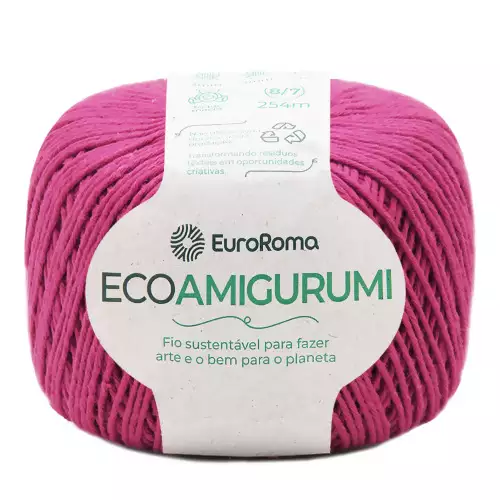 Fio Ecoamigurumi EuroRoma 254mts Cor - 550- Pink