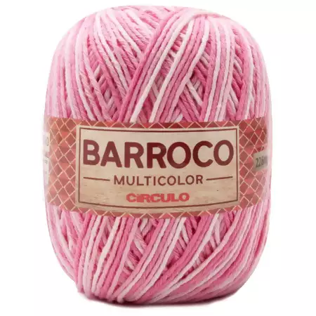 Barbante Barroco Multicolor 200g 9284- Bailarina Mescla Rosa