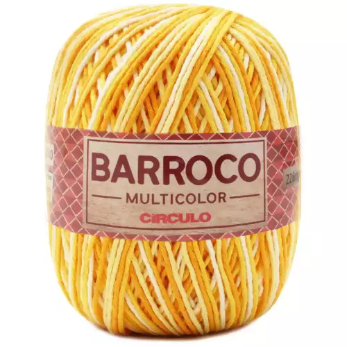 Barbante Barroco Multicolor 200g 9368- Raio de Sol Mescla Amarelo