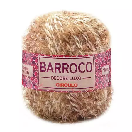Barbante Barroco Decore Luxo 180mts 280g Cor-794- Caravela Marrom
