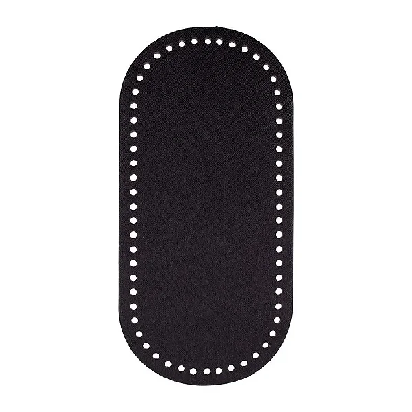 Base de Bolsa Oval Cor-Preto 25x12cm