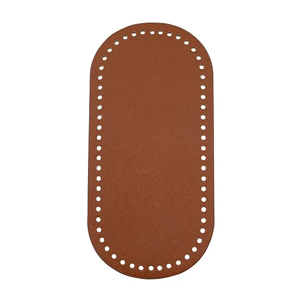 Base de Bolsa Oval Cor-Marrom Médio 25x12cm