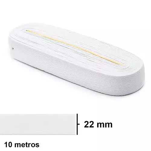 Elástico São José Pigeon nº32 Branco 22mm com 10mts