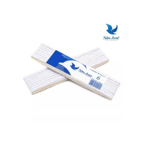 Elástico Chato Pigeon São José Nº06 Branco 4mm com 10 metros