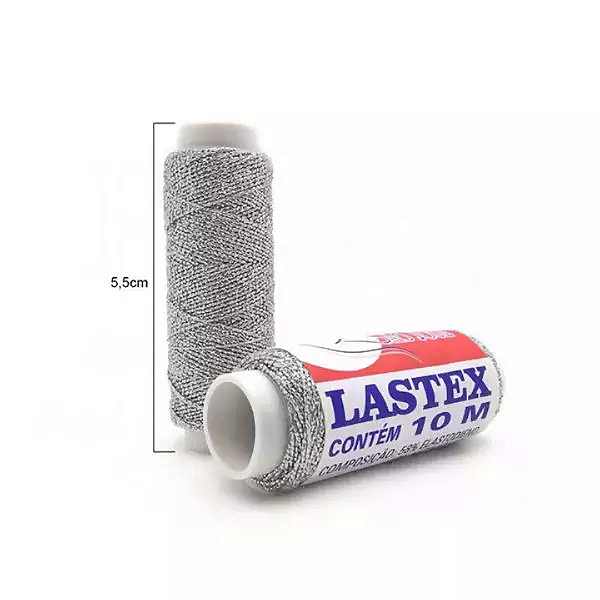Lastex Metalizado São José Prata (Cor 22) 10 metros