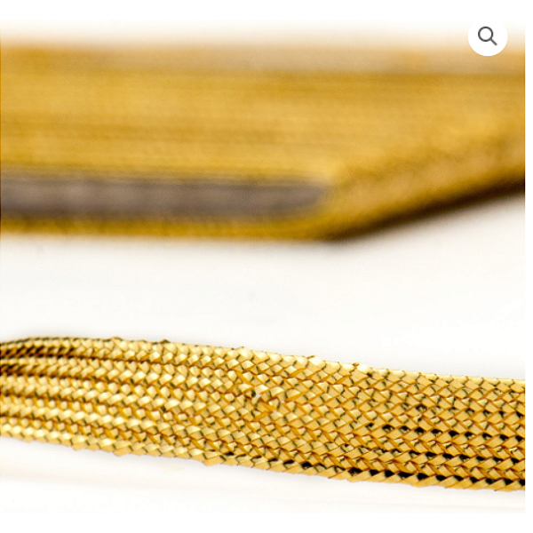 Fita Metálica 04/05 5mm Cor 23- Ouro 10 Metros