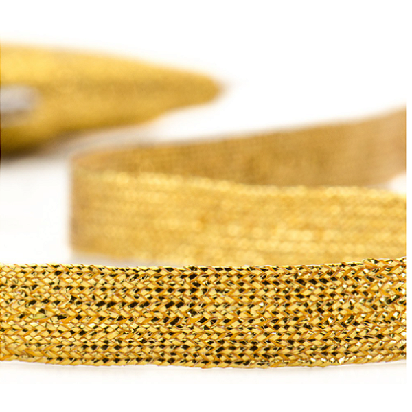 Fita Metálica 06/10 10mm Cor 23- Ouro 10 Metros