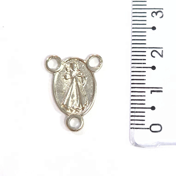 Entremeio para Terço Dupla Face Cor Níquel Ref 2942