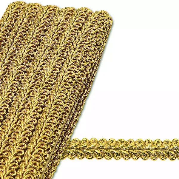 Passamanaria Metalizada São José 7096 9mm 10mts Cor 23- Dourado