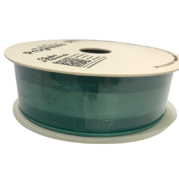 Fita de Voal VCE 005 Progresso 22mm Cor 2092- Verde Esmeralda